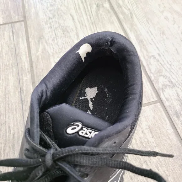 ASICS Amplica running shoes black white womens size 8.5 wide - Picture 12 of 14